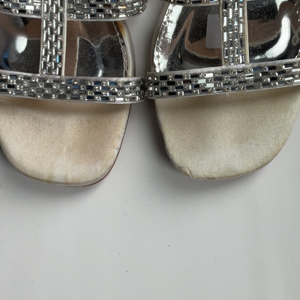 Badgley Mischka Rhinestone Sandals - Picture 3 of 9